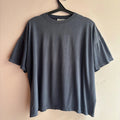 Vintage Human Race Faded Navy Blank Boxy XL Distressed 90s Unisex