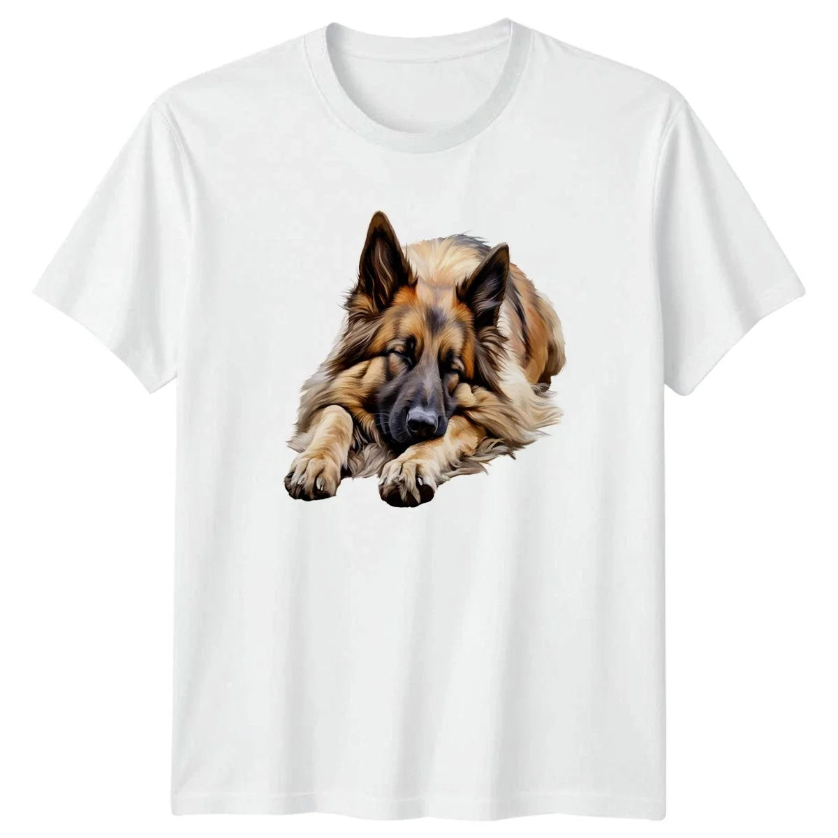 Long Haired German Shepherd Dog Sleeping GSD Dog Lover Gift Unisex