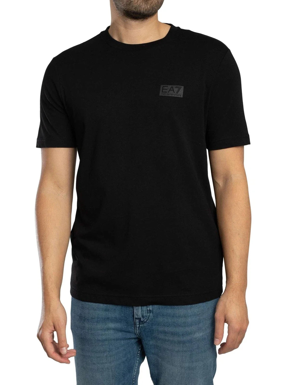EA7 Men's Back Box Logo , Black Unisex