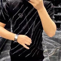 New Men Luxury Velvet Diamond Rhinestones Fashion Black High Quality Unisex