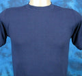 NOS vintage 80s BLANK NAVY BLUE JERZEES PAPER THIN XS buttery soft beach Unisex