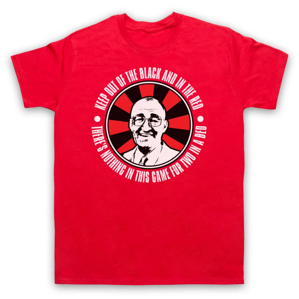 BULLSEYE UNOFFICIAL JIM BOWEN DARTS RED BLACK TV SHOW MENS & WOMENS Unisex