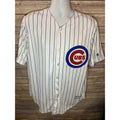MAJESTIC Chicago Cubs #5 Baez Jersey — Large white and blue Unisex