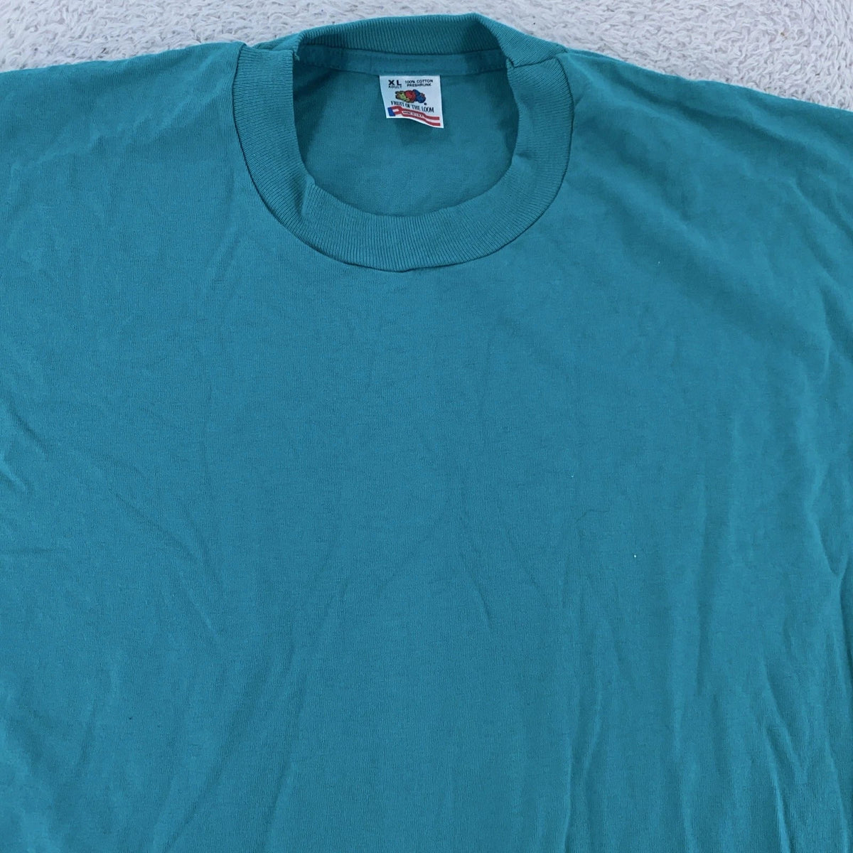 Vintage Blank Fruit of the Loom Shirt Mens L/XL Made USA Tee 90s Unisex