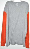 Soft Knit Color Block Gray & Orange Men's Size 3XL NWOT Unisex