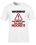 Hockey Mens T-Shirt Funny Sport Ice Grass Team Club Player League Cool Gift Idea