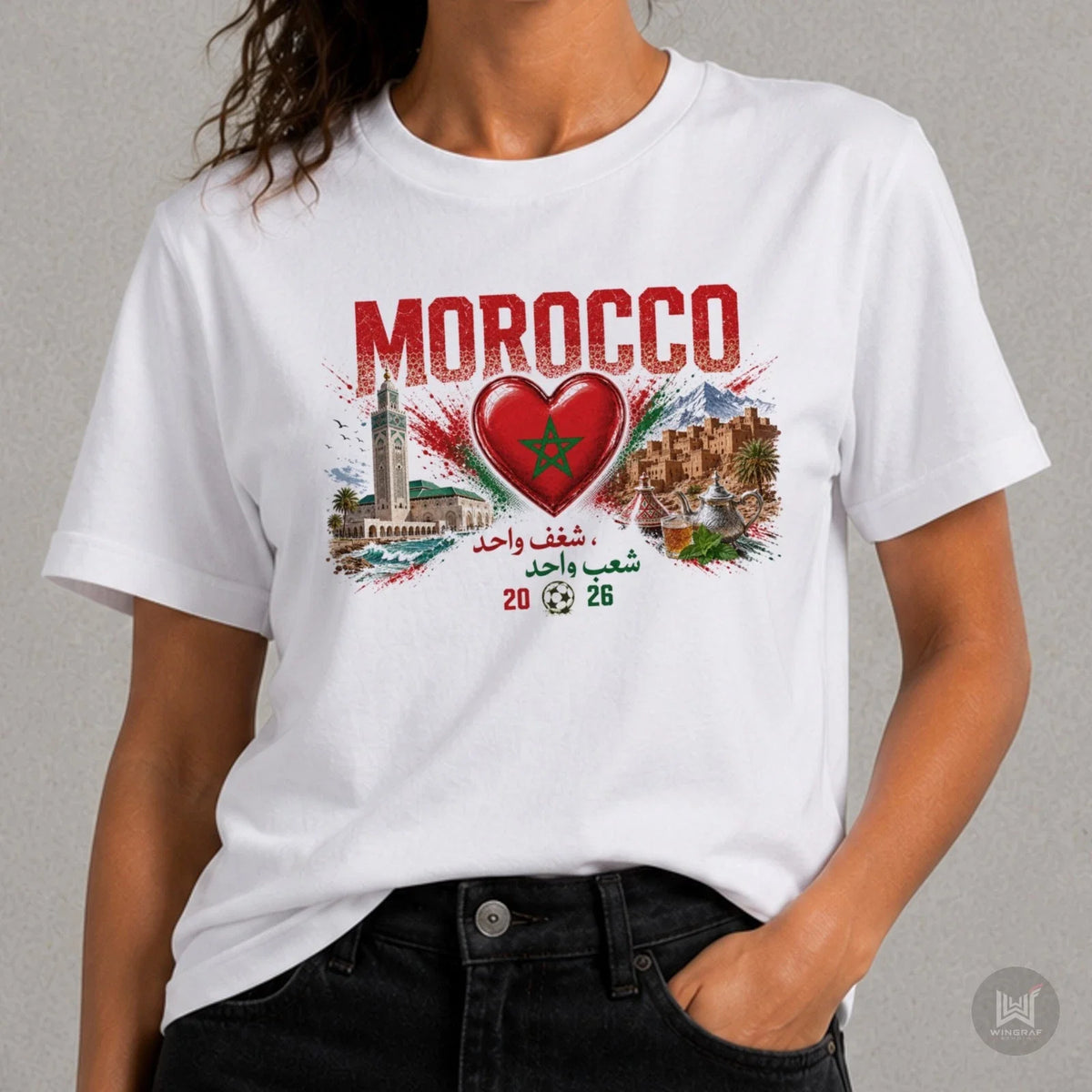 Morocco t shirt football 2026 fan flag Al Mamlakah soccer top design tee gift Unisex
