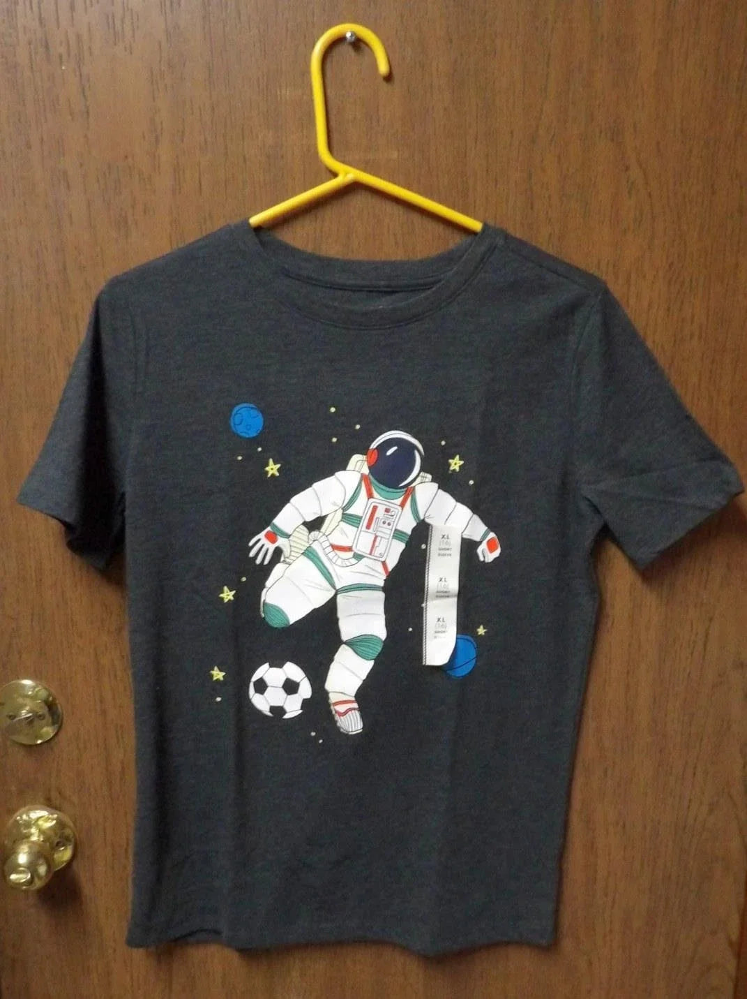 Soccer Astronaut Boys L 16 Cat & Jacks New Outer Space Black Dark Grey Unisex