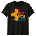 Eat Sleep Soccer Repeat Youth Sport Soccer Birthday Gift For Him And Her Unisex