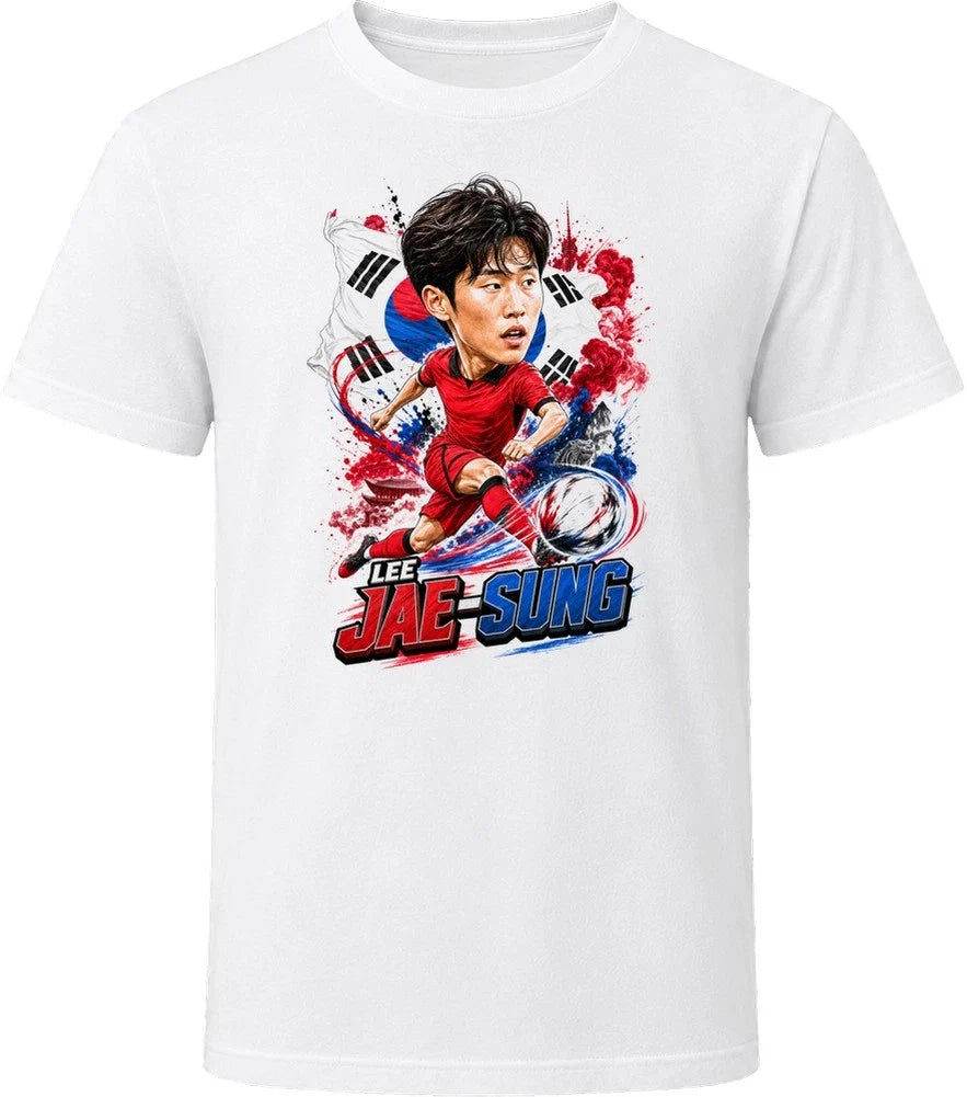 Lee Jae-sung South Korea Soccer Caricature 2026 World Cup T Shirt Unisex