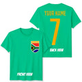 Personalised South Africa Football Unisex Kids Name Number Tee #WC Unisex