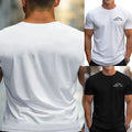 Brand New Item Large-sized Tee Breathable Top Fashionable Style Polyester Fabric Unisex