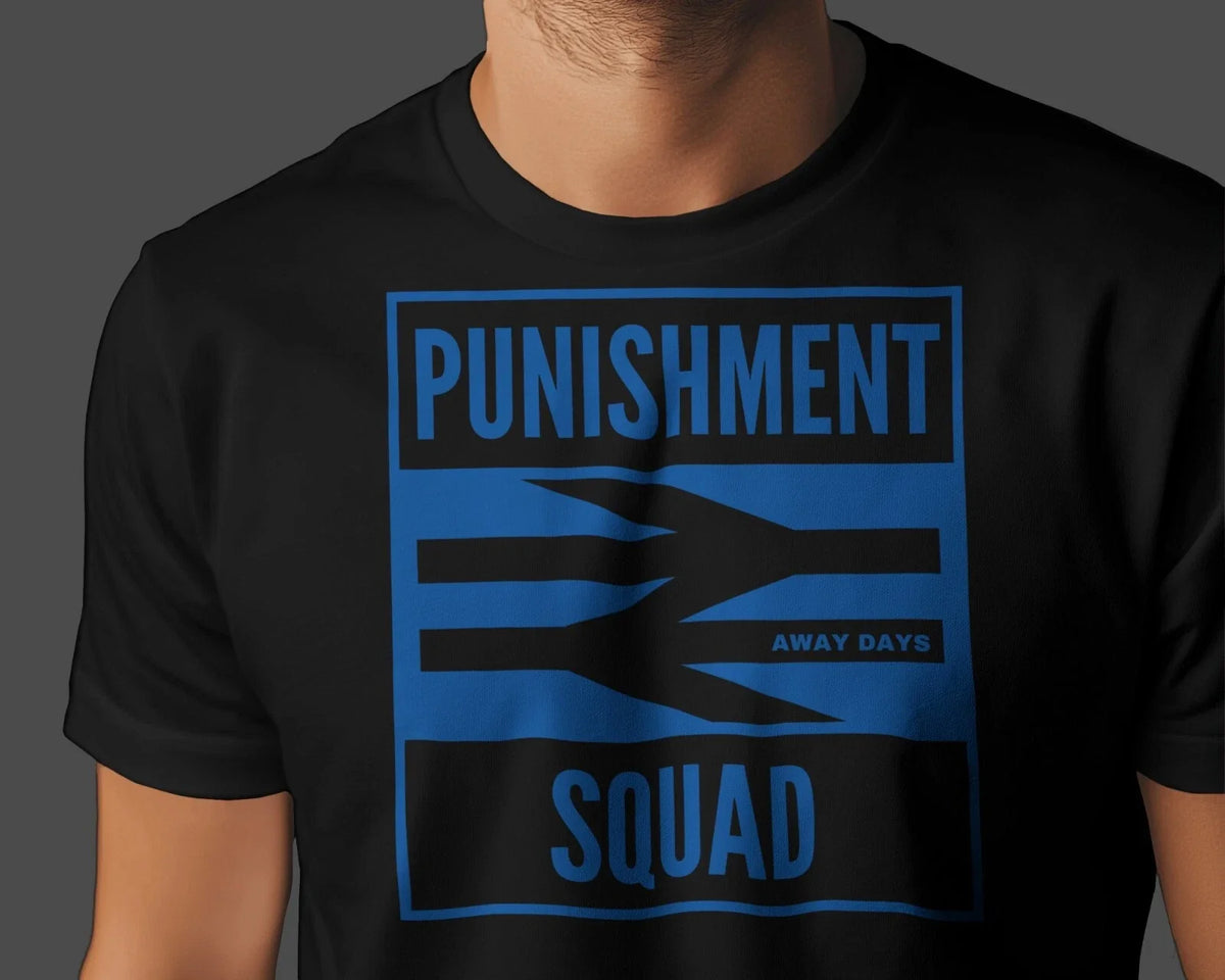 PUNISHMENT SQUAD Away Days T Shirt | Ipswich Hooligans Tractor Boys Portman Road Unisex
