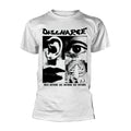 Discharge - HEAR NOTHING SEE NOTHING - A New Official WHITE T SHIRT : punk , oi Unisex
