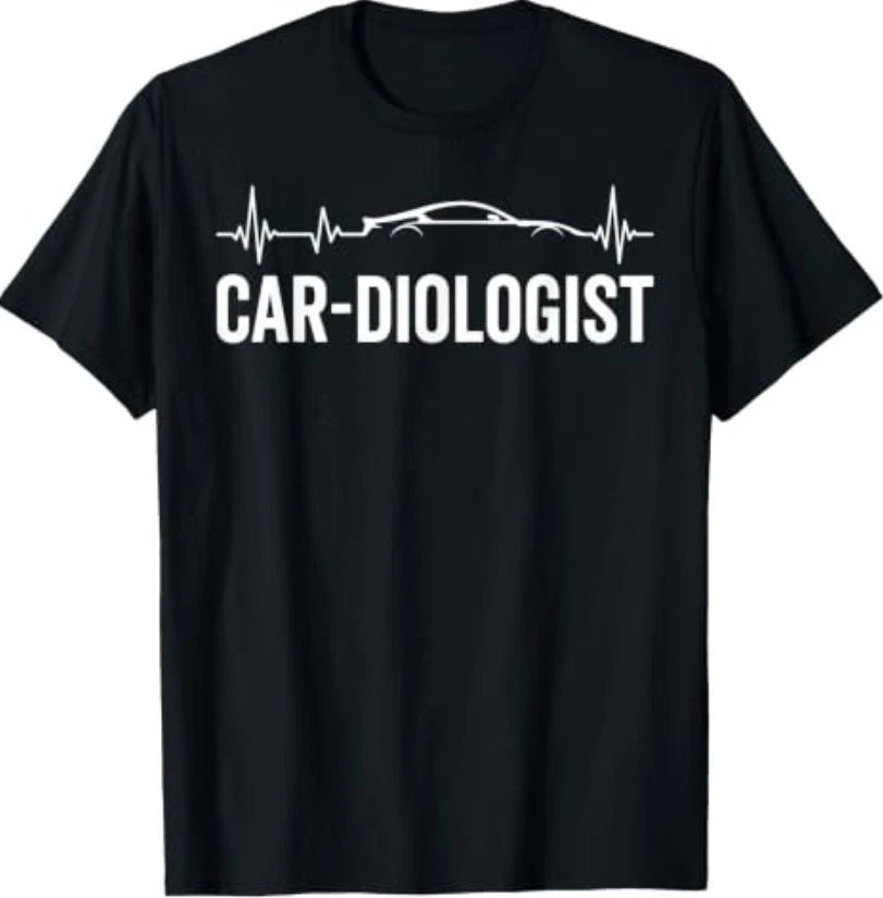 Car-Diologist Funny Car Lover Automotive Mechanic Humor T-Shirt