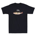 "Fih" Funny Misspelled Fish Meme, Simple Humor Joke Men's Short Sleeve Unisex