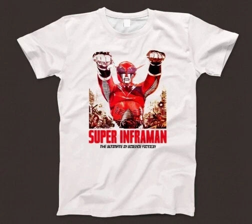 Super Inframan Retro Asian Superhero T Shirt 650 Goliathon Kamen Rider Ultraman Unisex