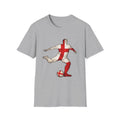 England Flag Soccer Player St George Cross Football Graphic Tee Unisex