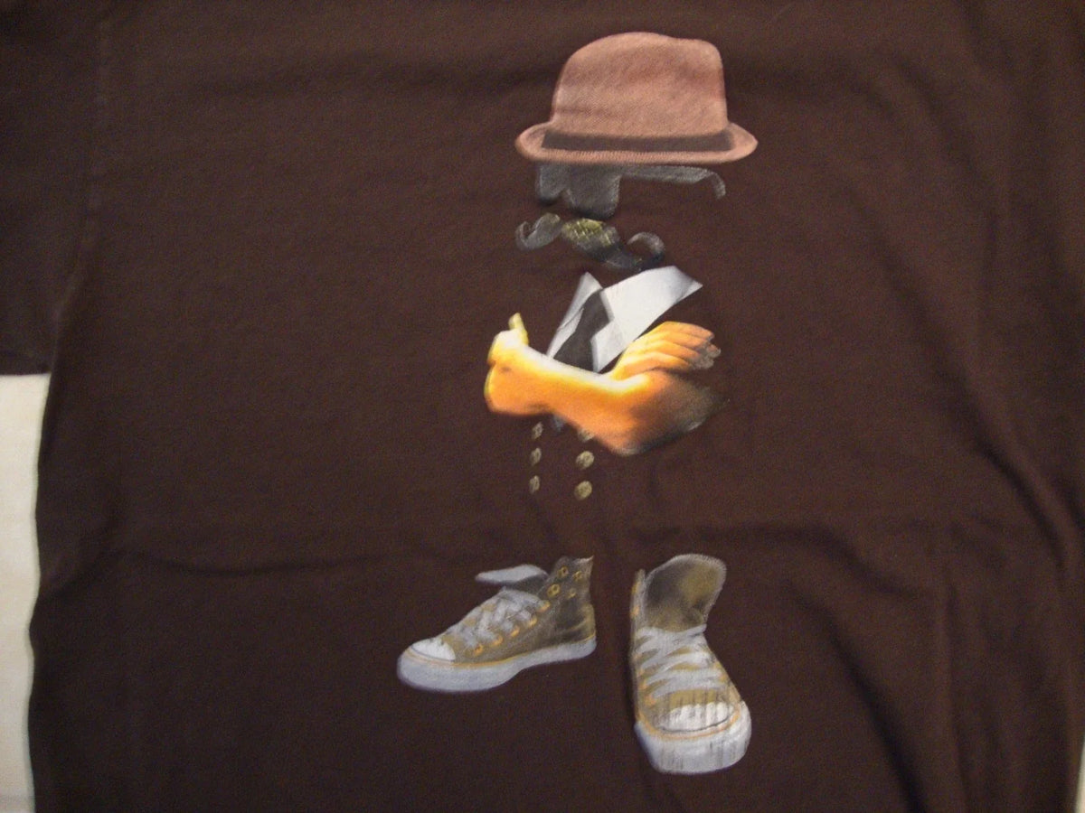 Modern Hipster Trademark Apparel Funny Brown Cotton T Shirt Size M Unisex