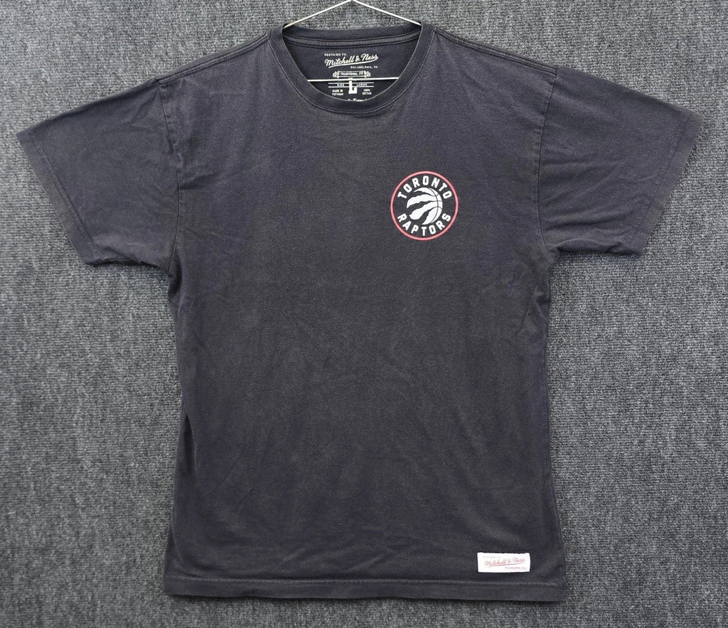 Toronto Raptors NBA Basketball Mens Size L Black Mitchell And Ness Unisex