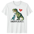 DaddySaurus , Fathers Day Dinosaur Dad Gift, T-Rex Lover Tee Unisex