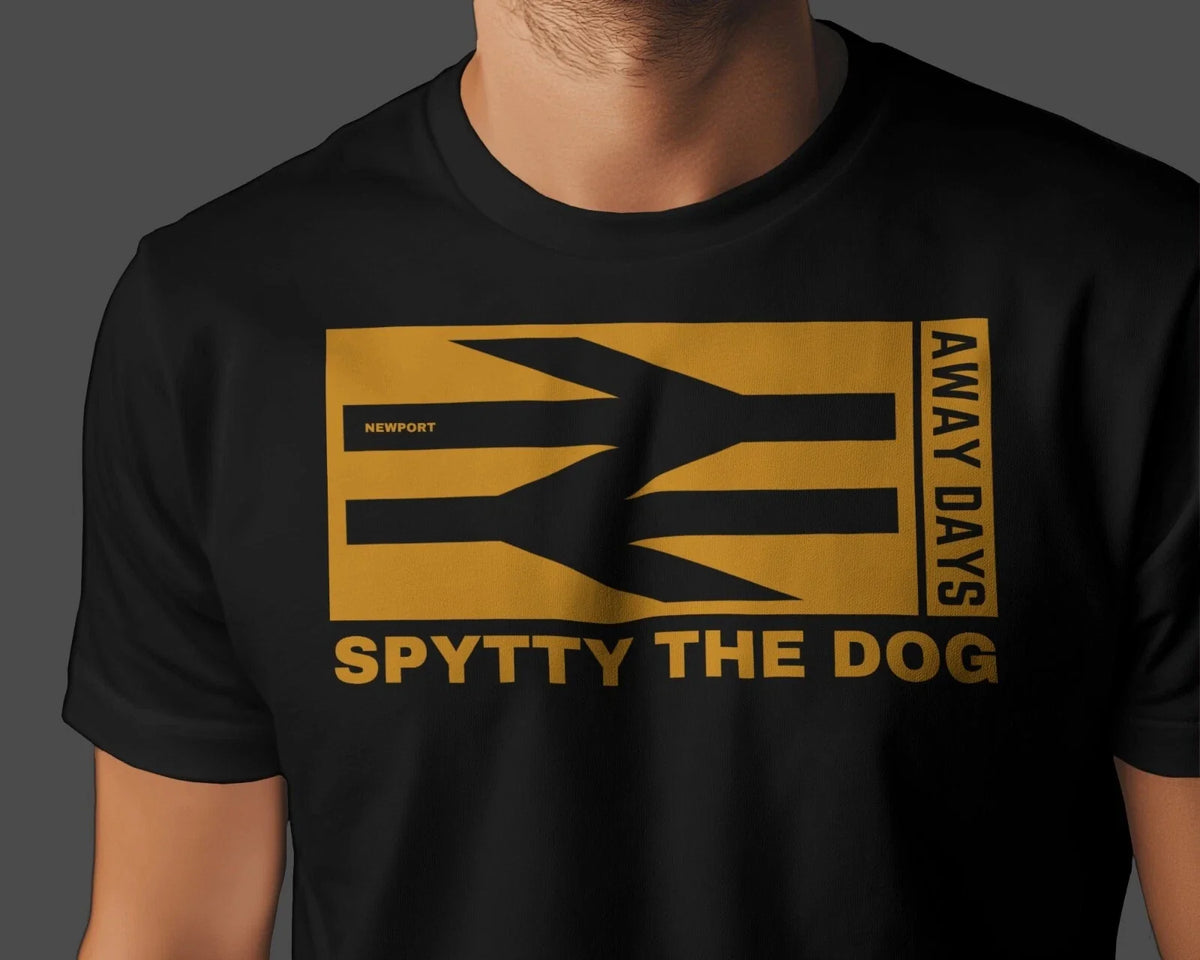 SPYTTY THE DOG Away Days | County Newport Exiles Port Amber Ironsides Unisex