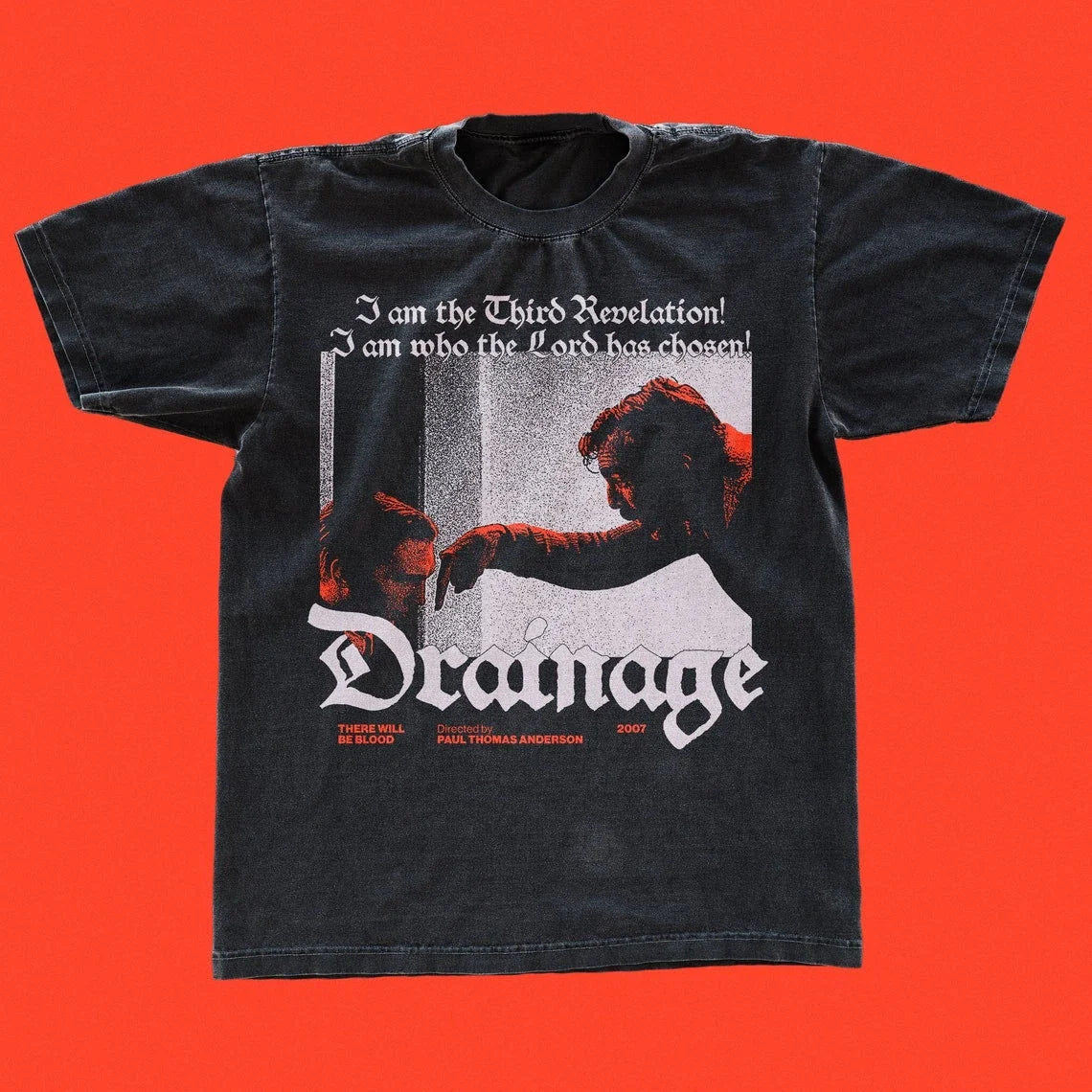 There Will Be Blood tee shirt, screen print style tshirt, black Uni UNISEX Shirt Unisex