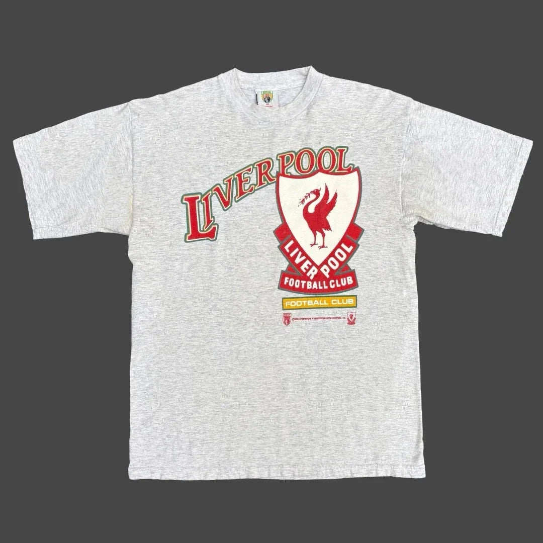 Liverpool FC 1990 90s Vintage Football Club Soccer Fan Rare Logo Unisex