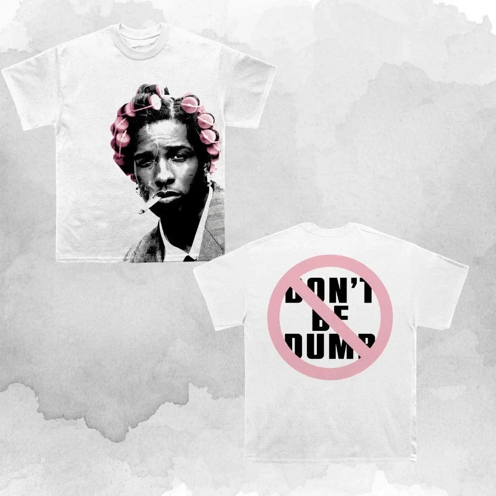 Double Sided Asap Rocky Pink Rollers Unisex