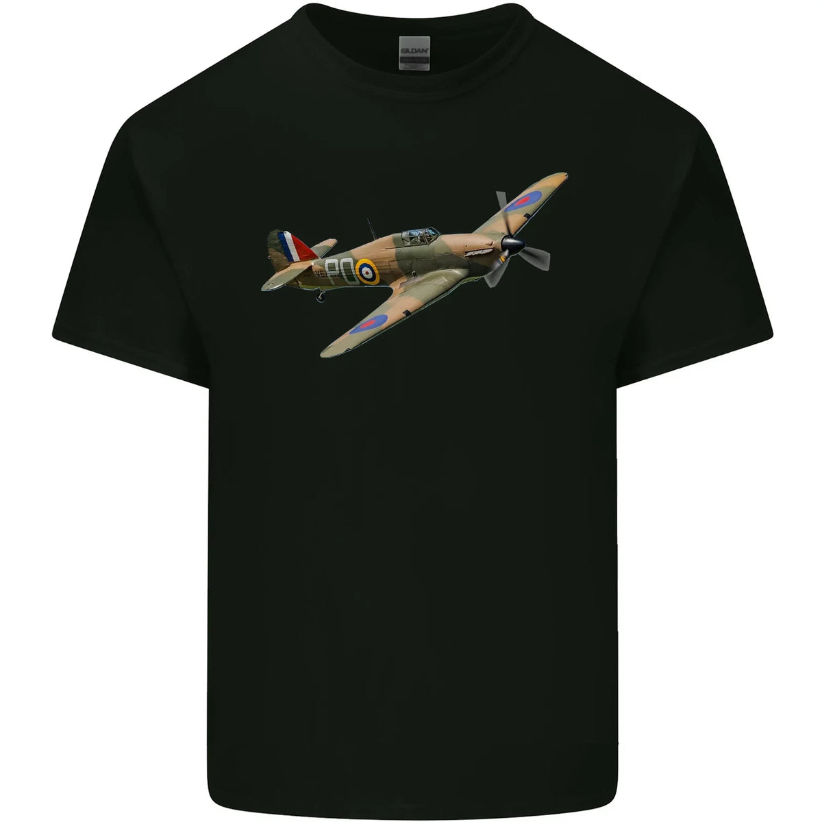 A Hawker Hurricane Flying Solo Mens Cotton Tee Top Unisex