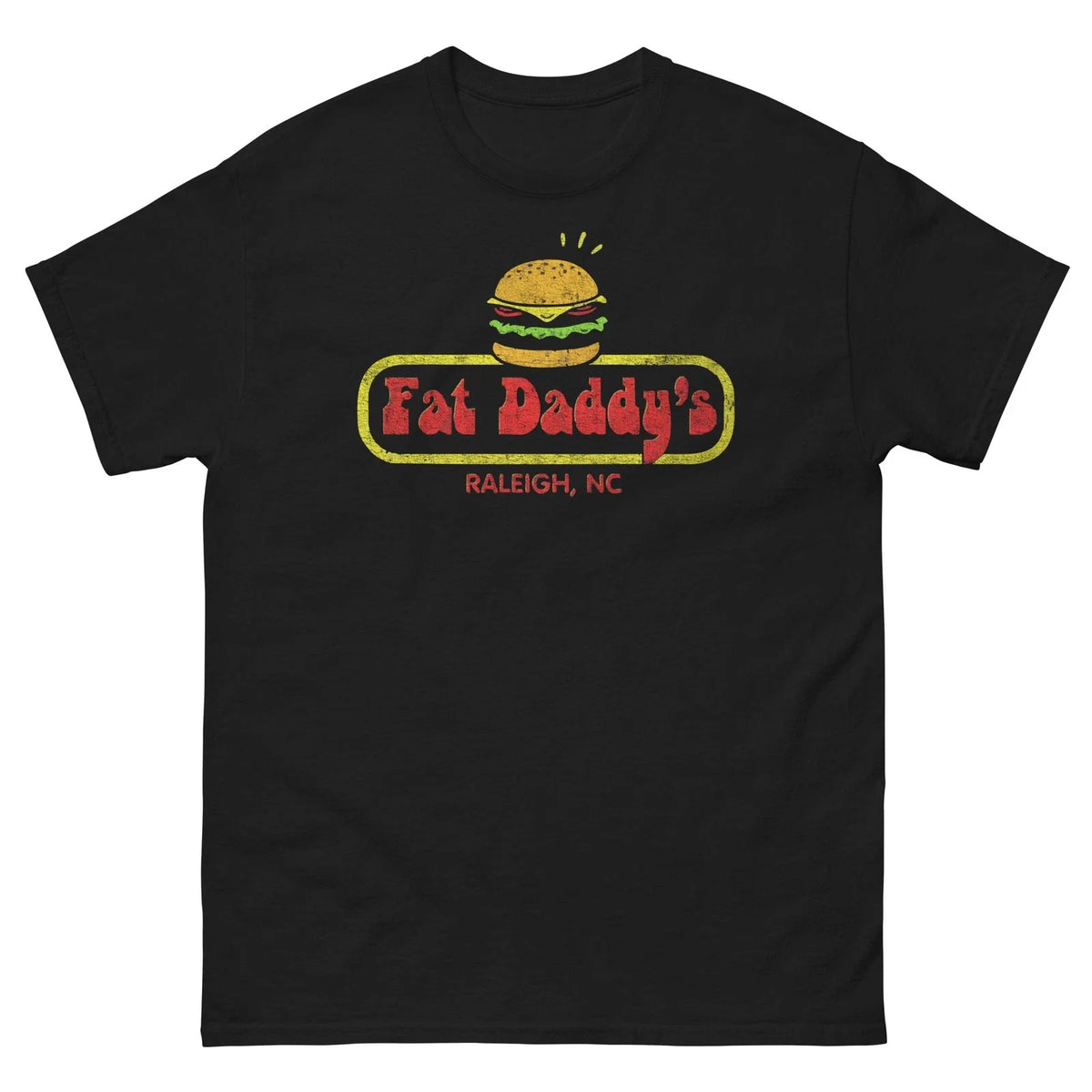 Fat Daddy's Raleigh NC Black Graphic T Shirt Unisex classic tee Unisex