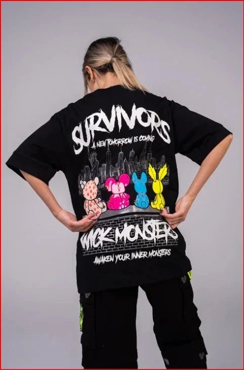 Wick Monster Survivor Oversized Black Unisex