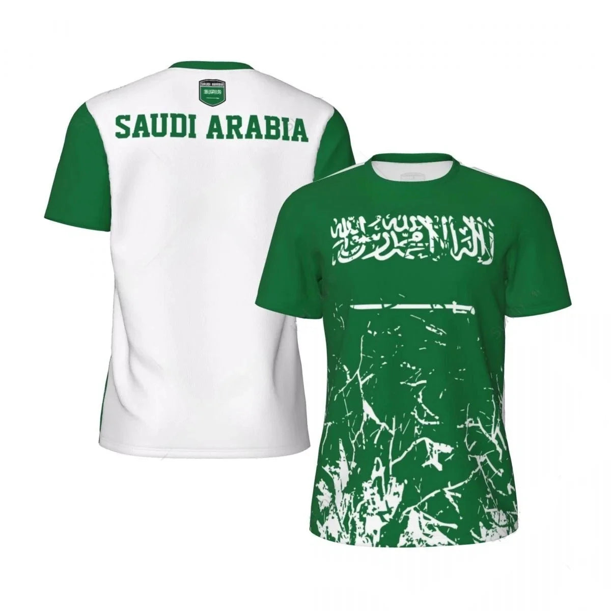 Saudi Arabia 3D Printed Football Breathable World Cup 2026 Unisex