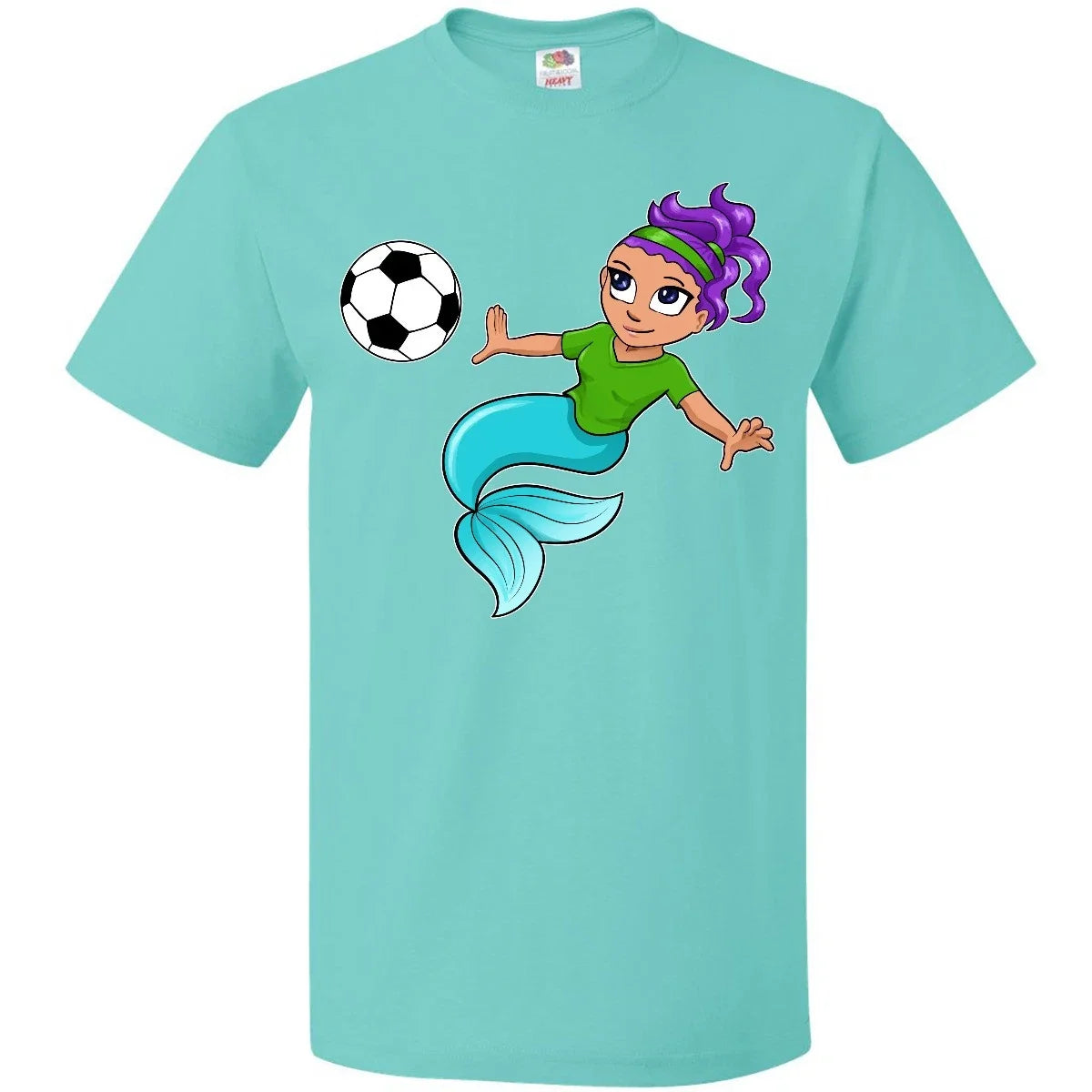 Inktastic Soccer Playing Mermaid Sports Football Association Player Girl Unisex