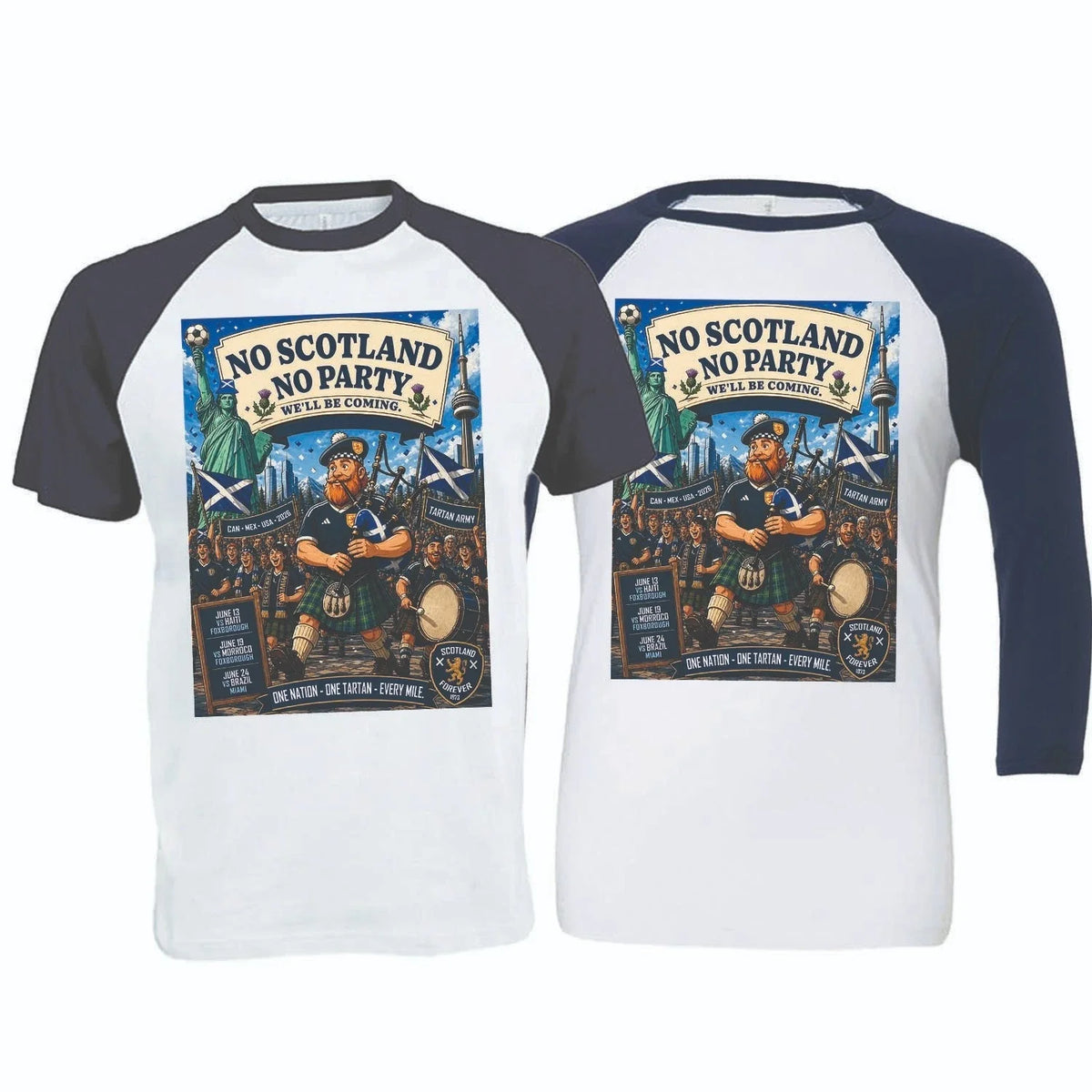 No Scotland No Party, We'll Be Coming, 2026 Football Baseball (SC-16) Unisex