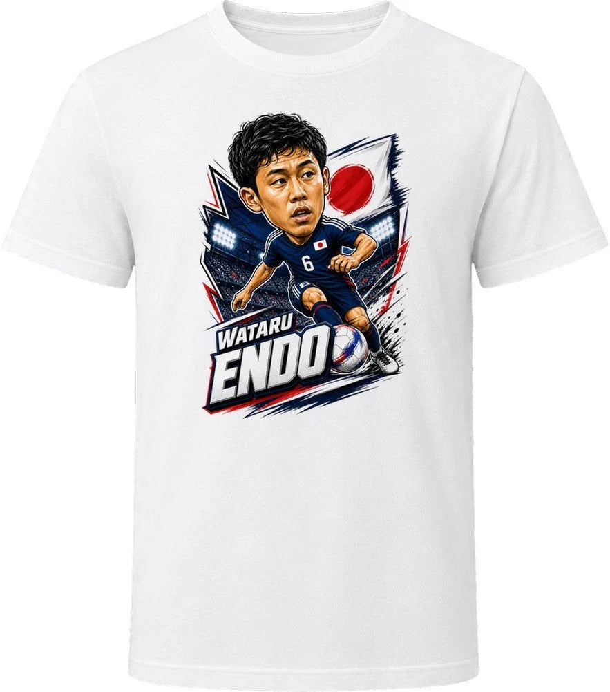 Wataru Endo, Japan Caricature Soccer 2026 T Shirt Unisex