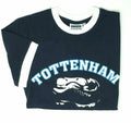 Men's Tottenham Football Boot Cotton Navy Short Sleeve S/M M/L L/XL XXL Unisex