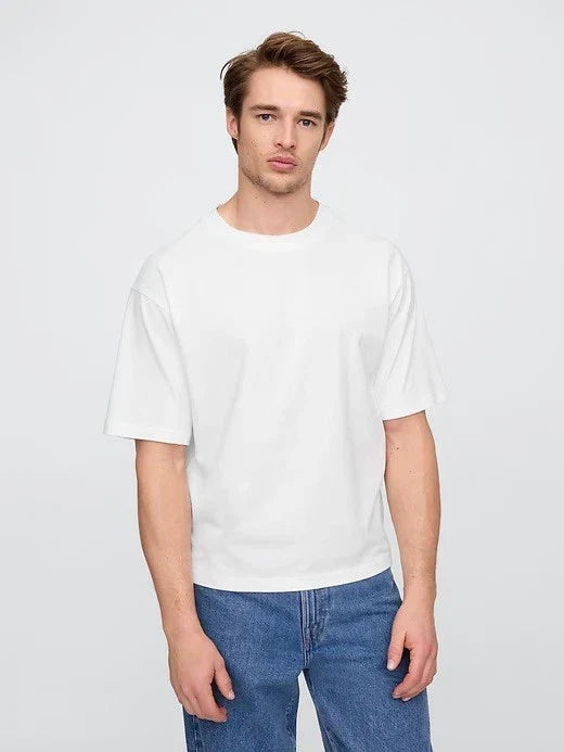 GAP Shirt Mens XS White Vintage Soft Boxy Relaxed Fit Cotton Tee Crewneck New Unisex