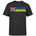 Ukraine T Shirt Peace British Ukrainian Flag Anti Putin War Football #P1 #OR #CH Unisex