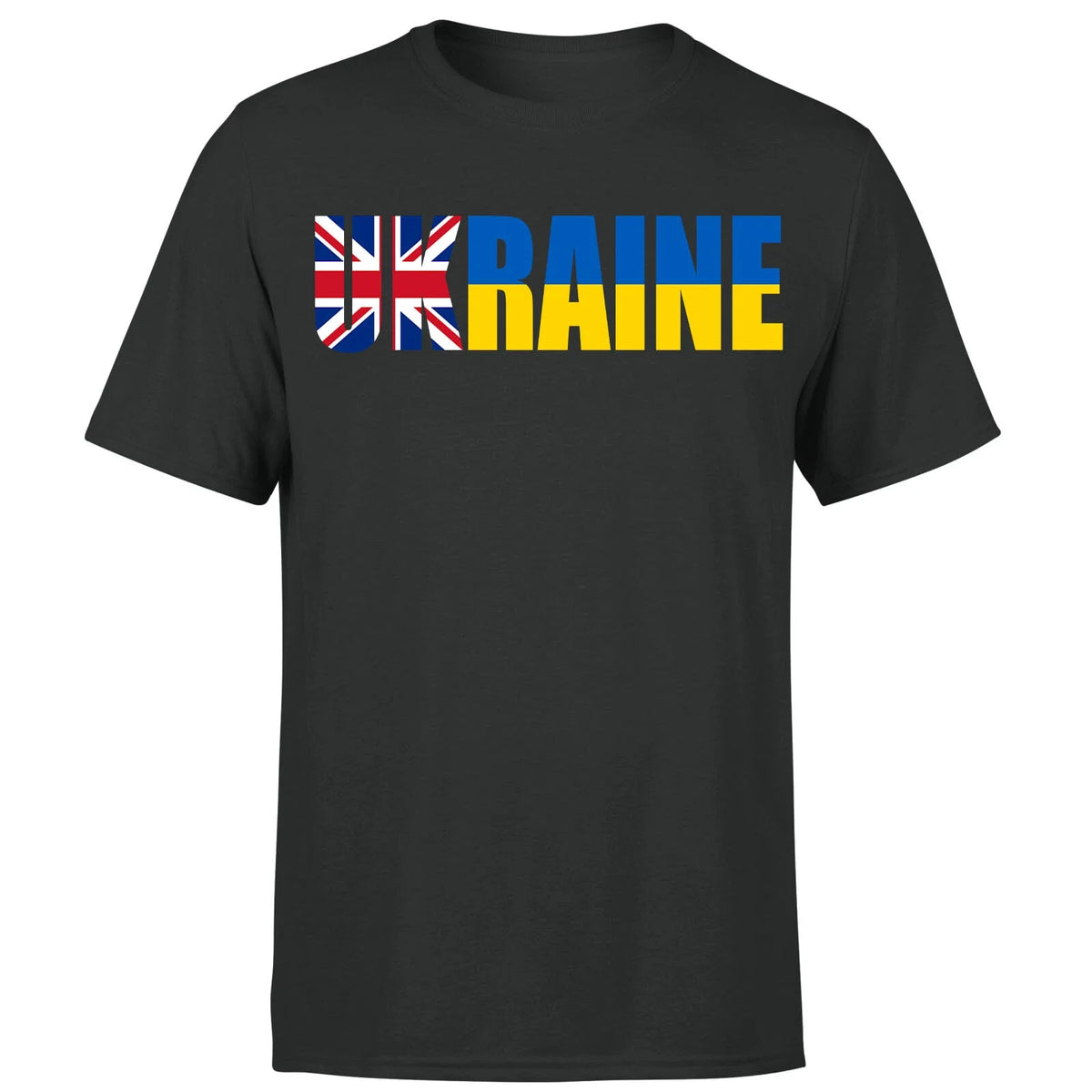 Ukraine T Shirt Peace British Ukrainian Flag Anti Putin War Football #P1 #OR #CH Unisex