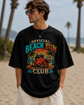 Beach Bum Club Dropped shoulders T Shirt Summer Vacation Crab Graphic NEW Unisex