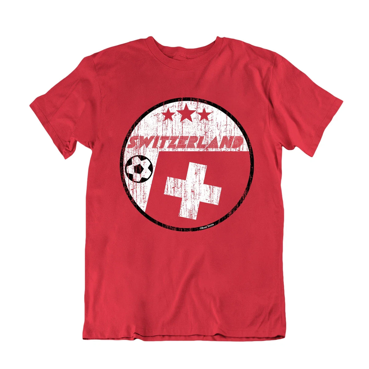 SWITZERLAND Football 2026 Retro Circle, Adults Kids Or Baby, World Cup Unisex