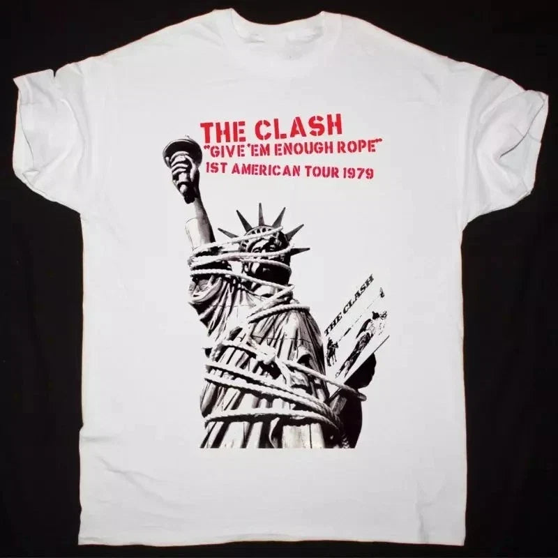 Hot THE CLASH GIVE EM ENOUGH ROPE TOUR 1979 Gift For Fans Unisex All Size TK117 Unisex