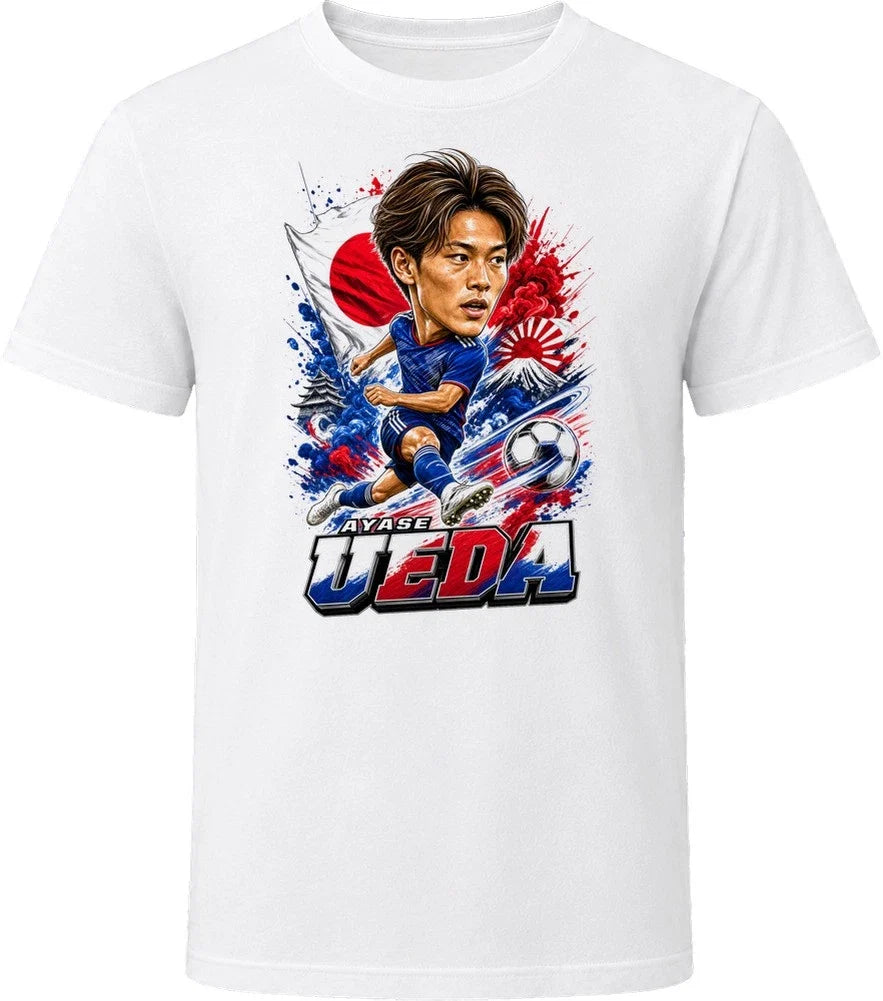 Ayase Ueda Japan Soccer Caricature 2026 World Cup T Shirt Unisex