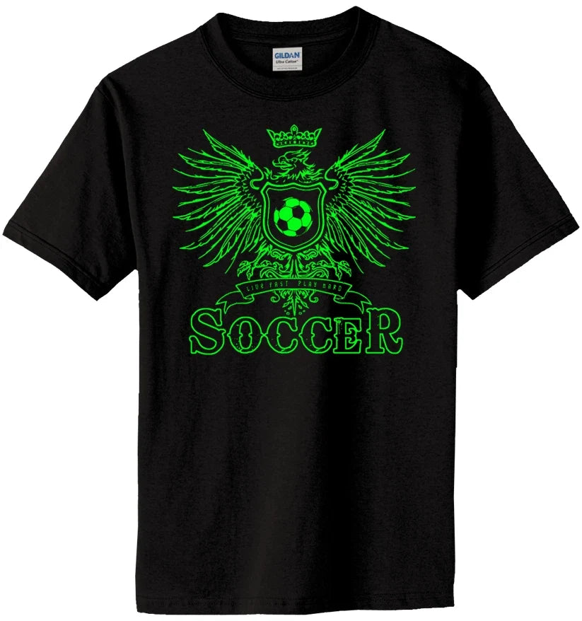 Soccer Play Hard Eagle Jersey Short or Long Sleeve New Youth or Adult Unisex