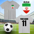 Personalised Iran Football Custom Name And Number Sports Lover To Unisex