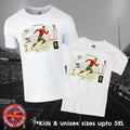 Cristiano Ronaldo Six World Cups Fan in Mens, Ladies & Kids Sizes Unisex