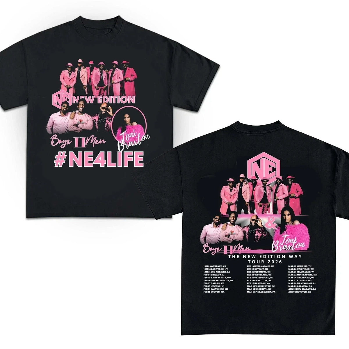 SALE! The New Edition Way Tour 2026 Unisex T Shirt Unisex