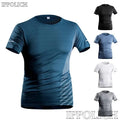 Summer short sleeved quick drying sports casual men's ice silk versatile Unisex