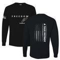 Charlie Kirk A True Patriot Mens Long Sleeve Shirt Unisex